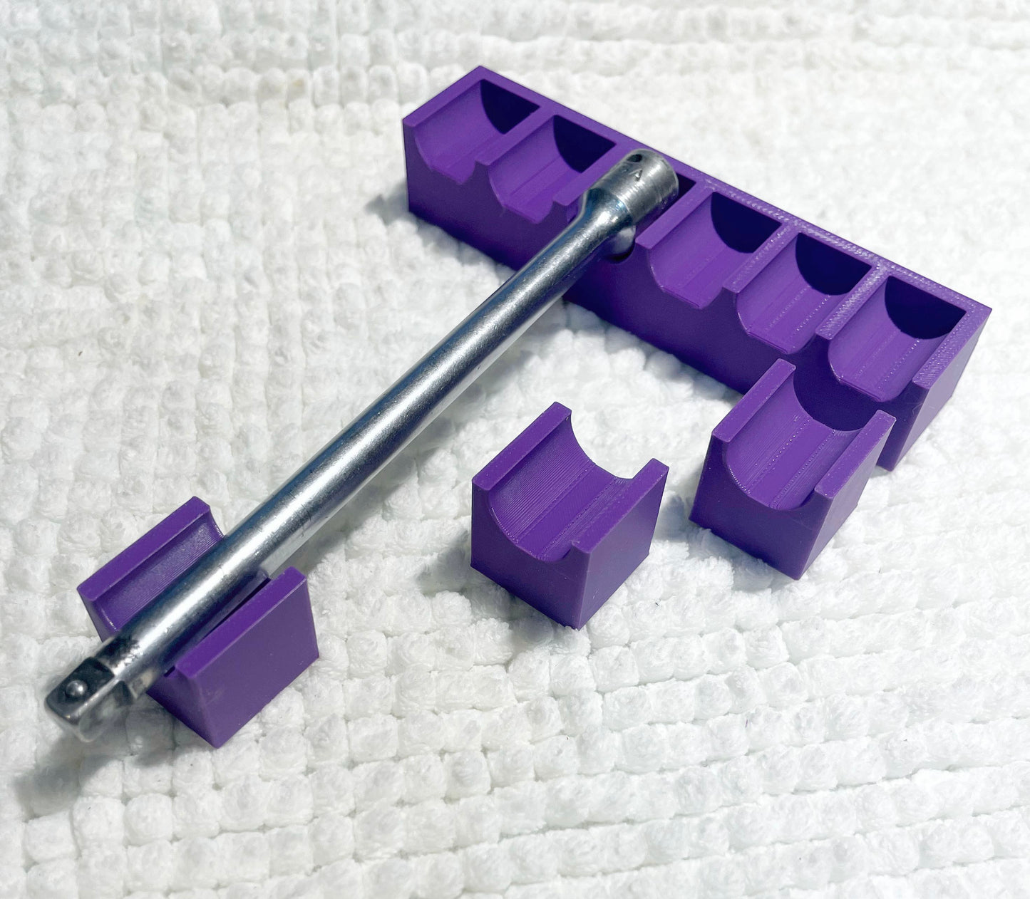 1/4" Ratchet Extensions Organizer in Purple