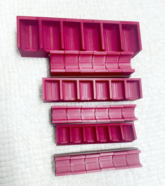 SET 1/4"-3/8"-1/2" Ratchet Extension SET in Red