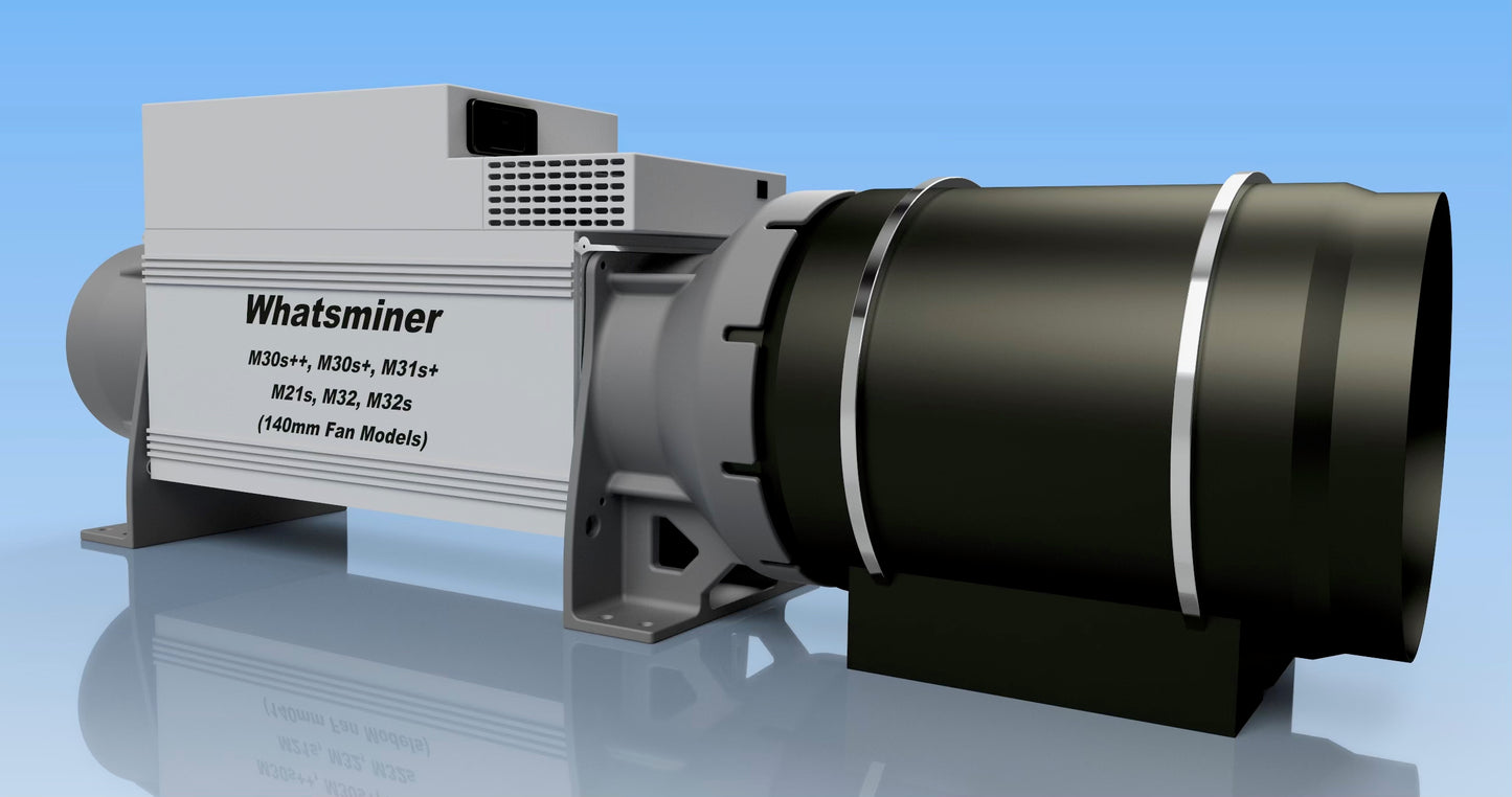 WHATSMINER 8” x 6" ASIC Fan Silencer / Cooling Kit (M##'s models)