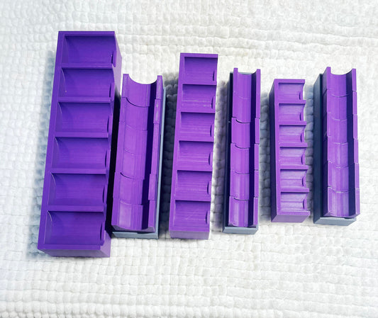 SET 1/4"-3/8"-1/2" Ratchet Extension SET in Purple